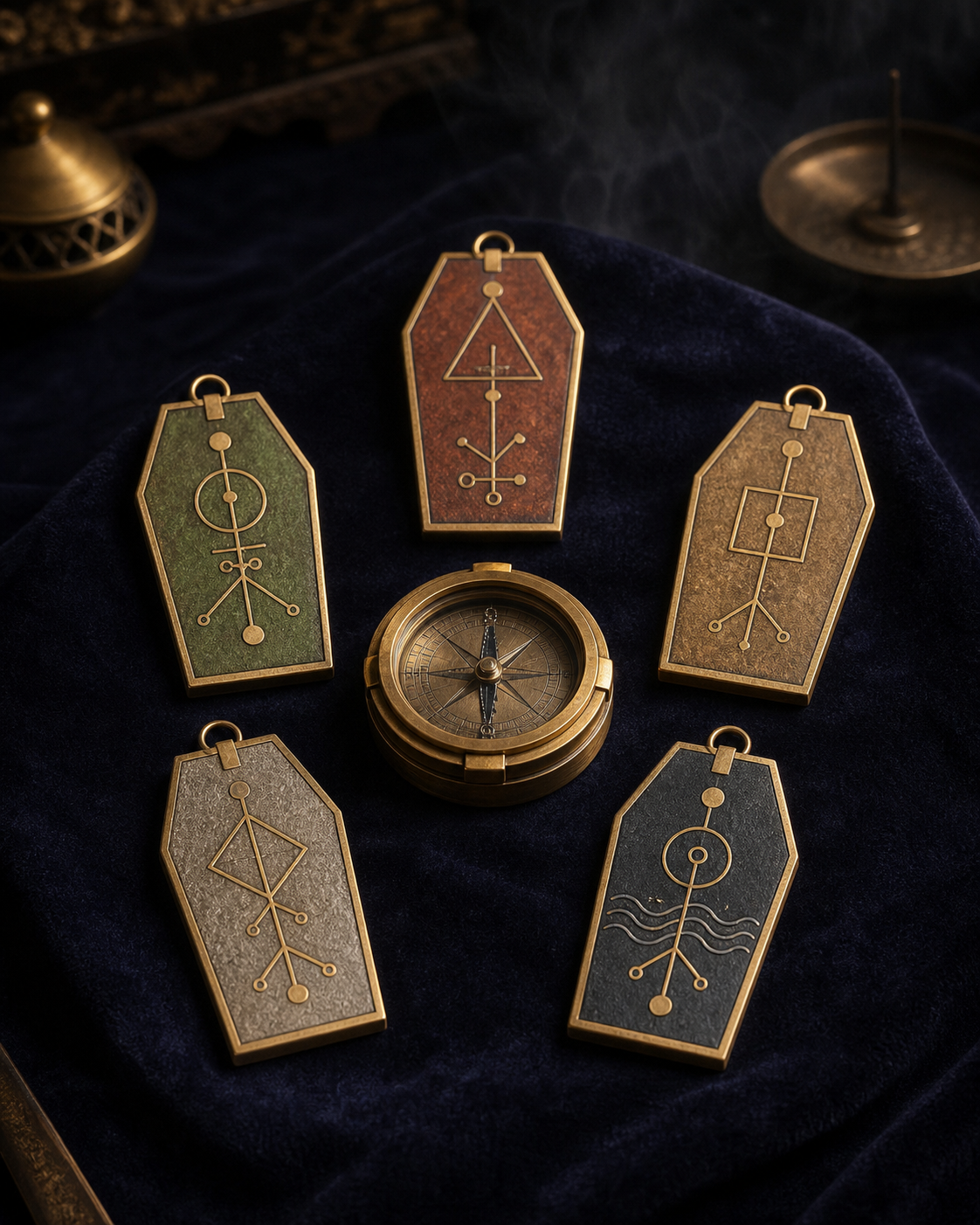 Onmyodo "Five-Element" Talisman Set, hero view